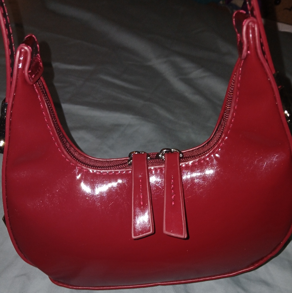 Half Moon Bag PU Leather Small Handbag NWOT